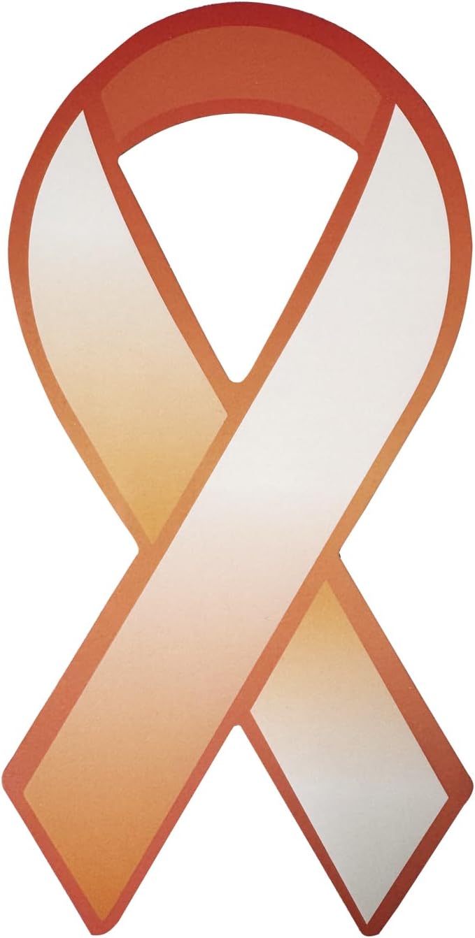 cogont 100pcs Orange Ribbon Shaped Paper Ribbons - Orange Awareness Ribbons for Leukemia Awareness, Kidney Cancer, Multiple Sclerosis, Donations, Campaigns, Mass Shootings, Fundraising & Decoration - Image 5